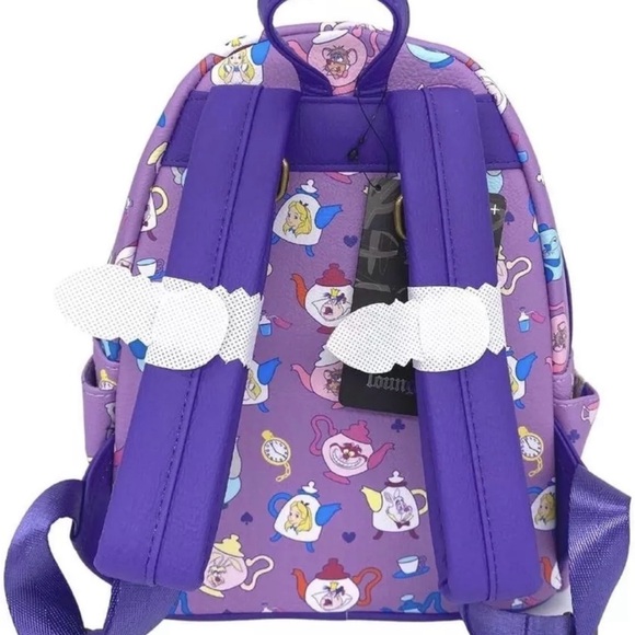 Loungefly LIMITED EDITION Alice in Wonderland TEA POTS Exclusive Mini Backpack - Picture 2 of 4